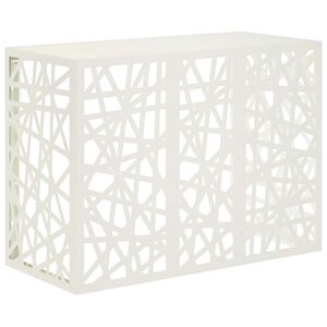 vidaXL Airconditioner hoes Wit 110 x 50 x 80 cm Staal