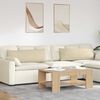vidaXL Sofa Kussens 2 stuks Crème 120 x 40 cm Stof