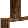 vidaXL Kamerscherm / boekenkast 6-laags 70x24x193 cm hout gerookt eik