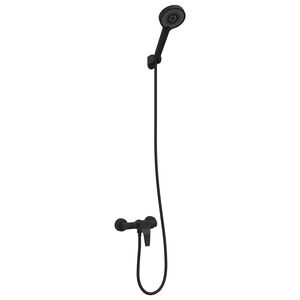 vidaXL Doucheset Zwart G 1 / 2 inch Koper
