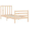 vidaXL Bedframe met hoofdbord massief hout