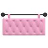 vidaXL Hangend Hoofdeinde Wandgemonteerd Roze 110 x 55 x 7 cm Stof