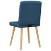 vidaXL Eetkamerstoelen 4 st stof blauw