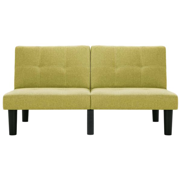 vidaXL Tweezitsbank stof groen