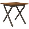 vidaXL Vierkante Eettafel 60 x 55 x 75 cm Massief Acaciahout