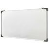vidaXL Whiteboard magnetisch 110x60 cm staal wit