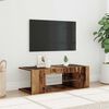 vidaXL Tv-meubel met LED 90x39x30 cm bewerkt hout oud hout