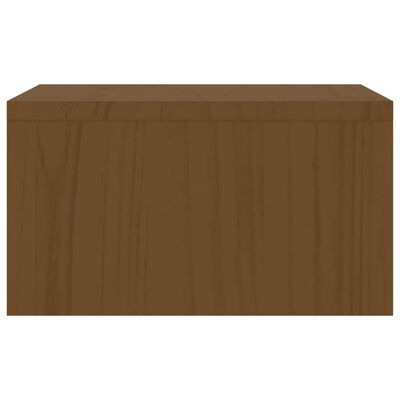vidaXL Monitorstandaard 50x27x15 cm massief grenenhout honingbruin