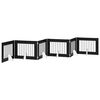 vidaXL Opvouwbaar hondenhek met standaards 6 pcs Zwart eiken 482 cm