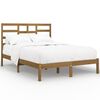 vidaXL Bedframe massief hout honingbruin 140x190 cm