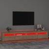 vidaXL Tv-meubel met LED-verlichting 240x35x40 cm sonoma eikenkleurig