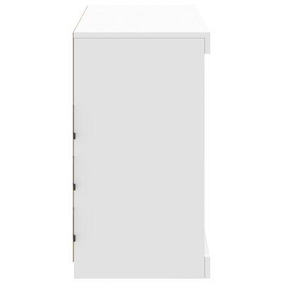 vidaXL Dressoir met LED-verlichting 81x37x67 cm wit