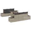 vidaXL Tuin Sofa Set 7 st Licht Grijs en Donker Grijs