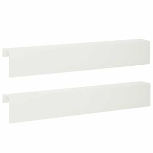 vidaXL Afdekprofiel voor tuinafboording 2 st 100 x 10 x 15 cm Staal