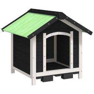 vidaXL Hondenhok 65x65x61,5 cm massief grenenhout grijs