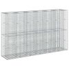 vidaXL Gabion Verhoogd Bed 3 st 250 x 50 x 150 cm Gegalvaniseerd staal