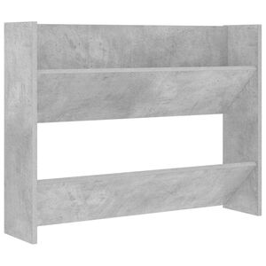 vidaXL Wandschoenenkast 80x18x60 cm bewerkt hout betongrijs