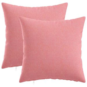 vidaXL Kussensloop 2 st HEERLEN Roze 30 x 30 cm Stof