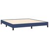 vidaXL Bedframe zonder matras stof blauw 160x200 cm