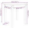 vidaXL Salontafel &Oslash; 55x45 cm massief grenenhout zwart