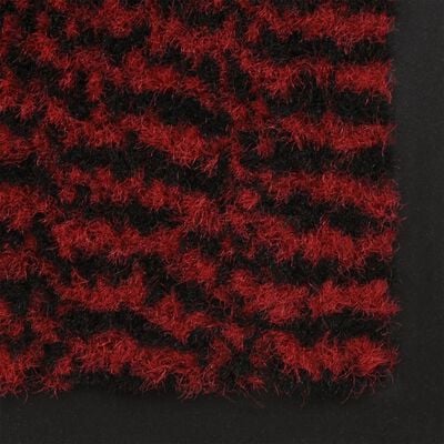 vidaXL Deurmat getuft 60x150 cm rood