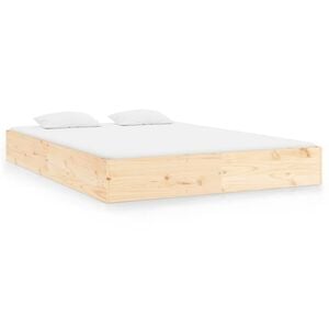 vidaXL Bedframe zonder matras massief hout 200x200 cm
