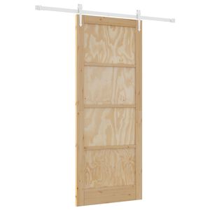 vidaXL Schuifdeur ORKDAL 86 x 211 cm Massief grenenhout