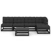 vidaXL 6-delige Loungeset met kussens massief grenenhout