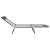 vidaXL Opvouwbare zonnebed Grijs 182 x 55 x 85.5cm Textileen