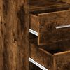 vidaXL Opbergkast smal 45x42,5x225 cm bewerkt hout gerookt eikenkleur