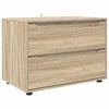 vidaXL Opbergkast 80 x 48 x 57 cm Bewerkt hout Sonoma Eiken