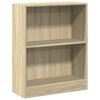 vidaXL Boekenkast 60x24x76 cm bewerkt hout sonoma eikenkleurig
