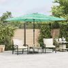 vidaXL Parasol met stalen paal 290x290x238 cm groen