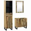 vidaXL Badkamermeubelset met lade met plank 3 pcs Bruin Bewerkt hout