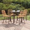 vidaXL 5-delige Tuinset poly rattan