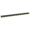 vidaXL Gazonrand 10 st 102 x 4 x 4 cm Staal Olijfgroen