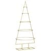 vidaXL Metalen kerstboom met standaard Goud 125 cm Poedergecoat staal