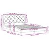 vidaXL Bedframe zonder matras 120x200 cm stof cr&egrave;mekleurig
