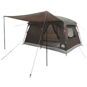 vidaXL Gezinstent 6-persoons Bruin Grijs Polyester