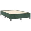 vidaXL Boxspring met matras fluweel donkergroen 120x190 cm