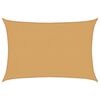 vidaXL Zonnezeil 160 g/m&sup2; rechthoekig 2,5x3,5 m HDPE zandkleurig