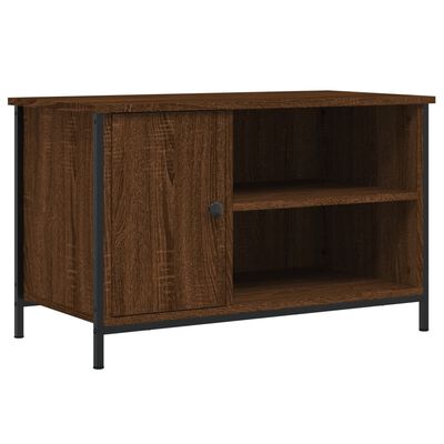 vidaXL Tv-meubel 80x40x50 cm bewerkt hout bruin eikenkleur