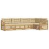 vidaXL Buiten bankenset 5 st Wit en Beige Polyester