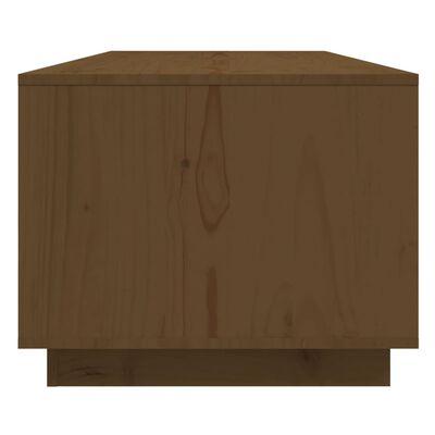 vidaXL Salontafel 110x50x40 cm massief grenenhout honingbruin
