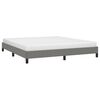 vidaXL Bedframe zonder matras stof donkergrijs 160x200 cm