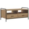 vidaXL Salontafel Artisanaal eiken 99,5 x 49 x 46 cm Bewerkt hout