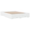 vidaXL Bedframe met lades bewerkt hout wit 160x200 cm
