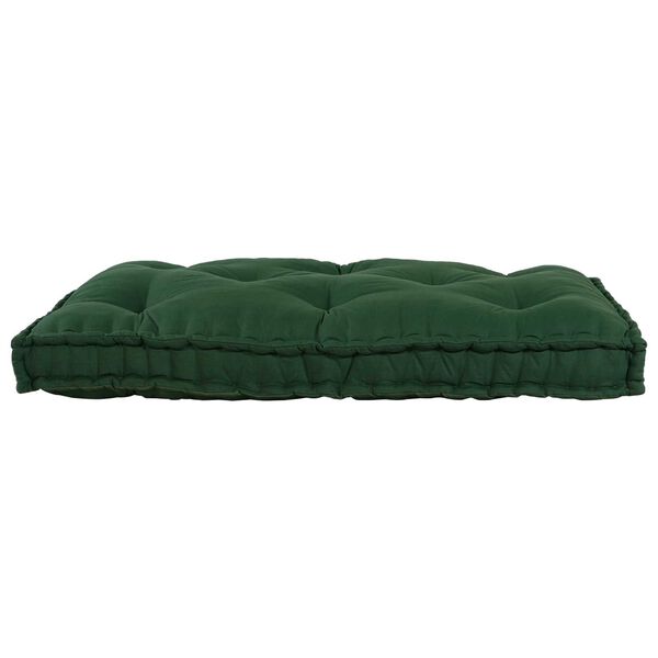 vidaXL Pallet Sofa Kussen Groen Stof