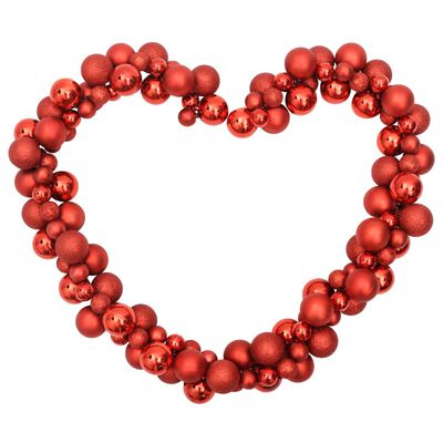 vidaXL Kerstslinger ballen 175 cm polystyreen rood