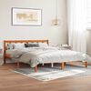 vidaXL Bedframe zonder matras massief grenenhout wasbruin 160x200 cm